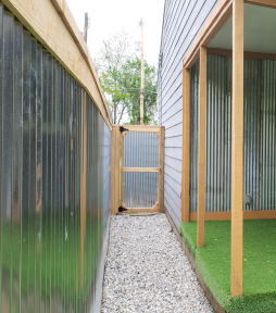 Corrugated Metal Privacy Fence